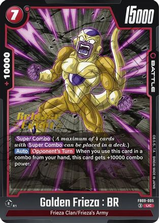 Golden Frieza : BR (FB09-005) - Dual Evolution Release Event Cards