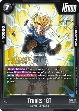 Trunks : GT - FB09-110 (FB09-110) - Dual Evolution Release Event Cards