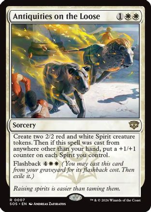 Antiquities on the Loose (SOS-007) - Secrets of Strixhaven Foil