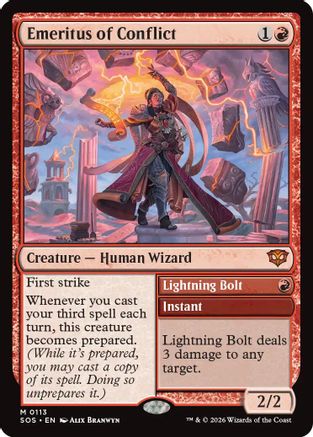 Emeritus of Conflict (SOS-113) - Secrets of Strixhaven Foil