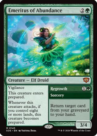 Emeritus of Abundance (SOS-145) - Secrets of Strixhaven Foil