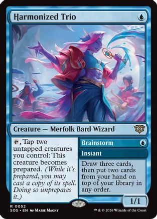 Harmonized Trio (SOS-052) - Secrets of Strixhaven Foil