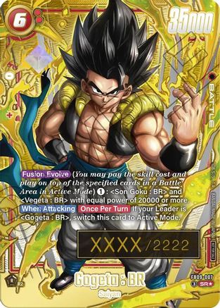 Gogeta : BR - FB09-007 (Serial Numbered) (FB09-007) - Tournament and Championship Promos Holofoil
