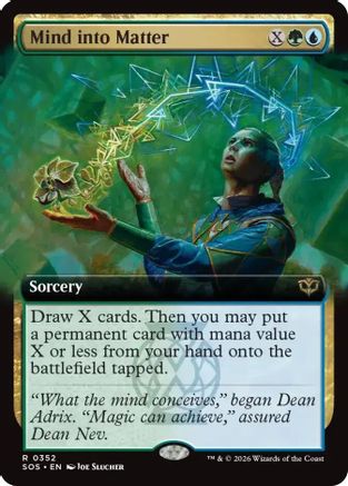 Mind into Matter (Extended Art) (SOS-352) - Secrets of Strixhaven Foil