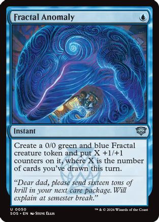 Fractal Anomaly (SOS-050) - Secrets of Strixhaven Foil