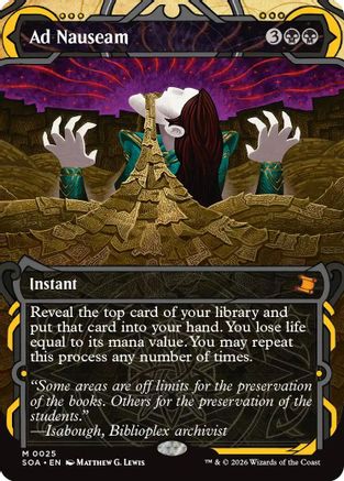 Ad Nauseam (SOA-025) - Secrets of Strixhaven: Mystical Archive Foil