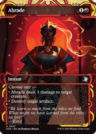 Abrade (SOA-037) - Secrets of Strixhaven: Mystical Archive Foil