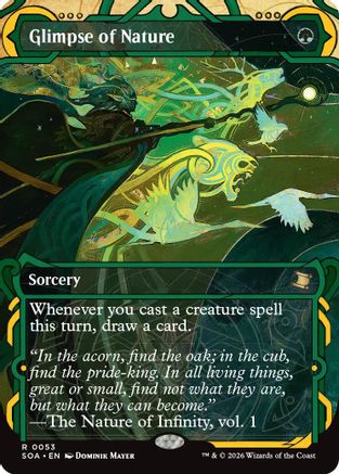Glimpse of Nature (SOA-053) - Secrets of Strixhaven: Mystical Archive Foil