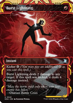 Burst Lightning (SOA-041) - Secrets of Strixhaven: Mystical Archive