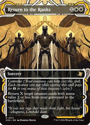 Return to the Ranks (SOA-011) - Secrets of Strixhaven: Mystical Archive Foil