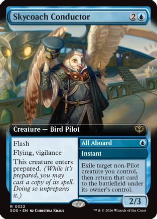 Skycoach Conductor (Extended Art) (SOS-322) - Secrets of Strixhaven