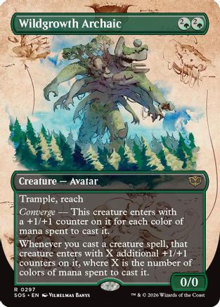 Wildgrowth Archaic (Borderless) (SOS-297) - Secrets of Strixhaven