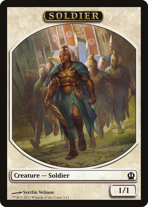 Soldier Token (Velinov) (THS-003) - Theros Tokens