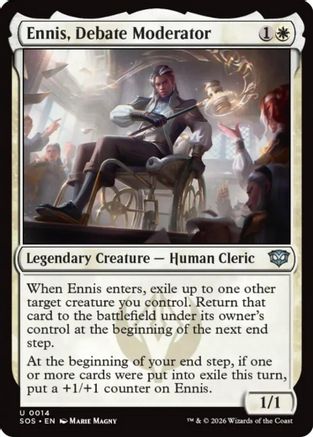 Ennis, Debate Moderator (SOS-014) - Secrets of Strixhaven Foil