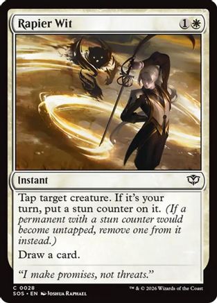 Rapier Wit (SOS-028) - Secrets of Strixhaven Foil