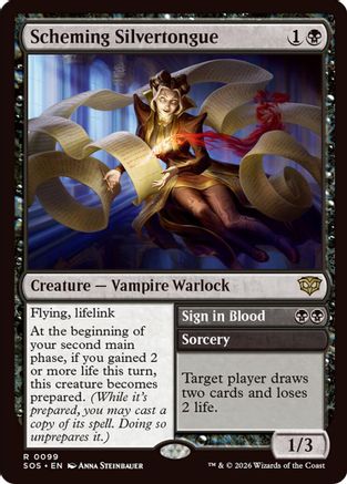 Scheming Silvertongue (SOS-099) - Secrets of Strixhaven