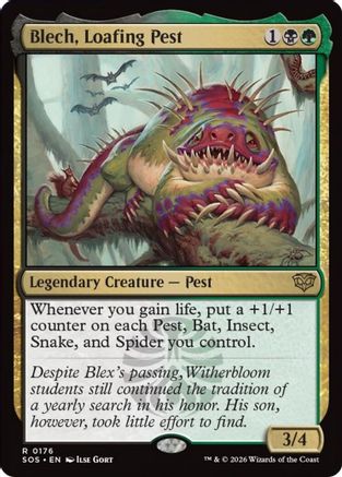 Blech, Loafing Pest (SOS-176) - Secrets of Strixhaven