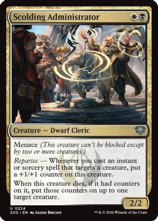 Scolding Administrator (SOS-224) - Secrets of Strixhaven Foil