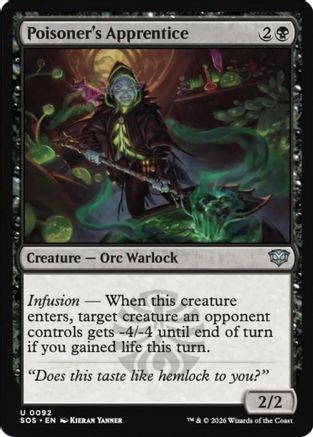 Poisoner's Apprentice (SOS-092) - Secrets of Strixhaven