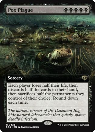 Pox Plague (Extended Art) (SOS-328) - Secrets of Strixhaven Foil