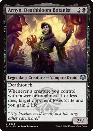 Arnyn, Deathbloom Botanist (SOS-074) - Secrets of Strixhaven