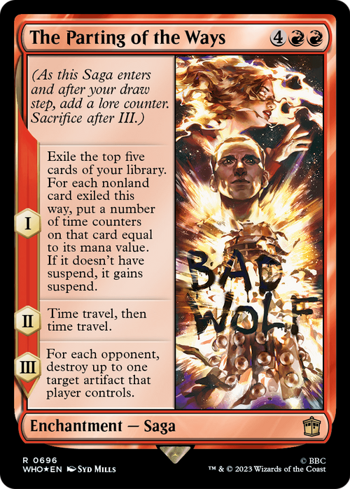 The Parting of the Ways (Surge Foil) (WHO-696) - Doctor Who Foil