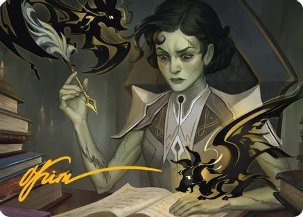 Eternal Student Art Card (Gold-Stamped Signature) (ASSOS-011) - Art Series: Secrets of Strixhaven