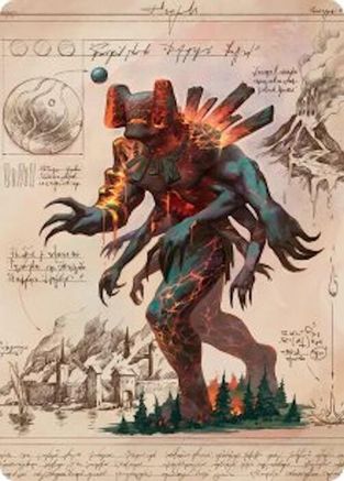 Magmablood Archaic Art Card (ASSOS-031) - Art Series: Secrets of Strixhaven