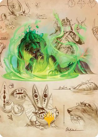 Germination Practicum Art Card (Gold-Stamped Planeswalker Symbol) (ASSOS-032) - Art Series: Secrets of Strixhaven