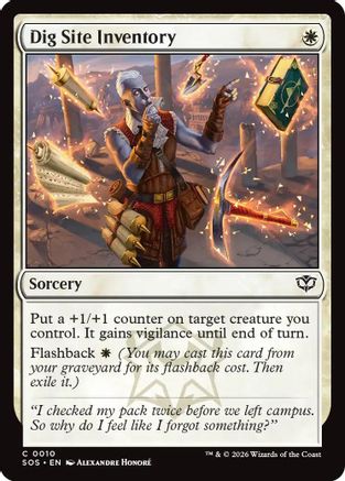 Dig Site Inventory (SOS-010) - Secrets of Strixhaven Foil