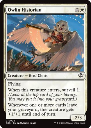 Owlin Historian (SOS-024) - Secrets of Strixhaven Foil