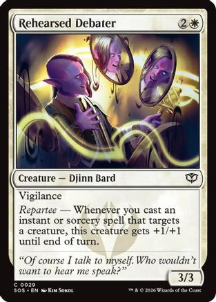 Rehearsed Debater (SOS-029) - Secrets of Strixhaven
