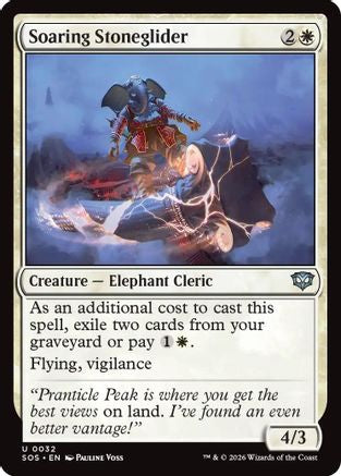 Soaring Stoneglider (SOS-032) - Secrets of Strixhaven Foil