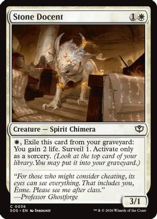 Stone Docent (SOS-036) - Secrets of Strixhaven Foil
