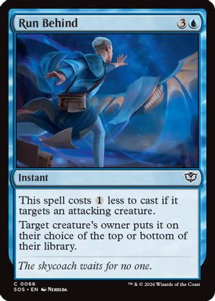 Run Behind (SOS-066) - Secrets of Strixhaven Foil