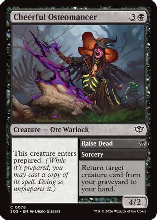 Cheerful Osteomancer (SOS-076) - Secrets of Strixhaven
