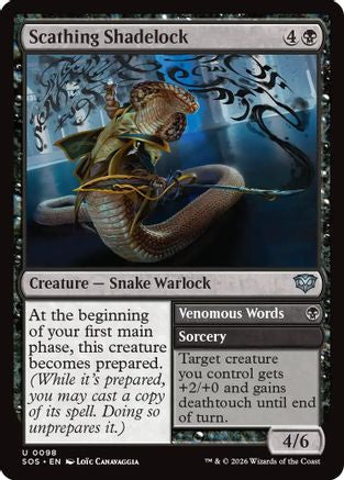 Scathing Shadelock (SOS-098) - Secrets of Strixhaven Foil