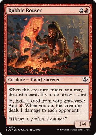 Rubble Rouser (SOS-128) - Secrets of Strixhaven
