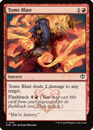 Tome Blast (SOS-135) - Secrets of Strixhaven