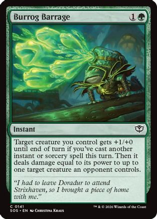 Burrog Barrage (SOS-141) - Secrets of Strixhaven Foil