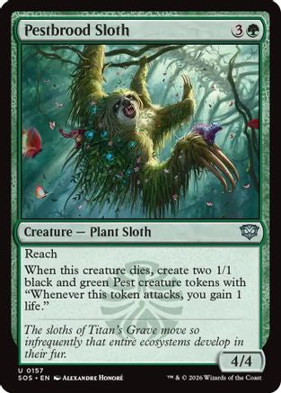 Pestbrood Sloth (SOS-157) - Secrets of Strixhaven