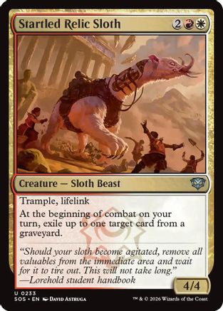 Startled Relic Sloth (SOS-233) - Secrets of Strixhaven