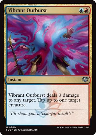 Vibrant Outburst (SOS-240) - Secrets of Strixhaven Foil