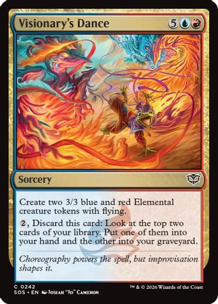 Visionary's Dance (SOS-242) - Secrets of Strixhaven Foil