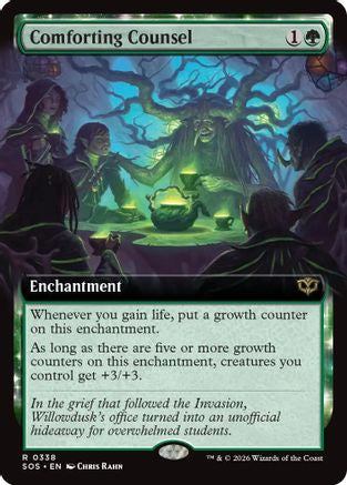 Comforting Counsel (Extended Art) (SOS-338) - Secrets of Strixhaven