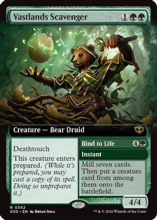 Vastlands Scavenger (Extended Art) (SOS-342) - Secrets of Strixhaven Foil