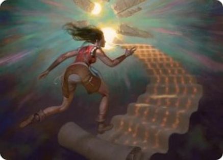 Pursue the Past Art Card (ASSOS-022) - Art Series: Secrets of Strixhaven