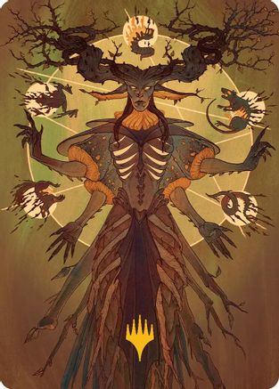 Culling Ritual Art Card (Gold-Stamped Planeswalker Symbol) (ASSOS-048) - Art Series: Secrets of Strixhaven