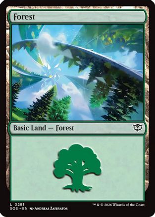 Forest (0281) (SOS-281) - Secrets of Strixhaven Foil