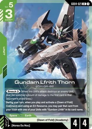 Gundam Lfrith Thorn (GD04-021) - Phantom Aria Holofoil